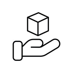 Handle With Care icon vector stock illustration