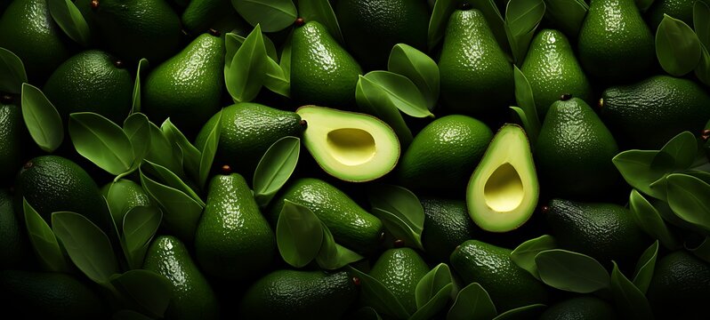 abstrak mozaic color of forest avocado in drakness, ai generative