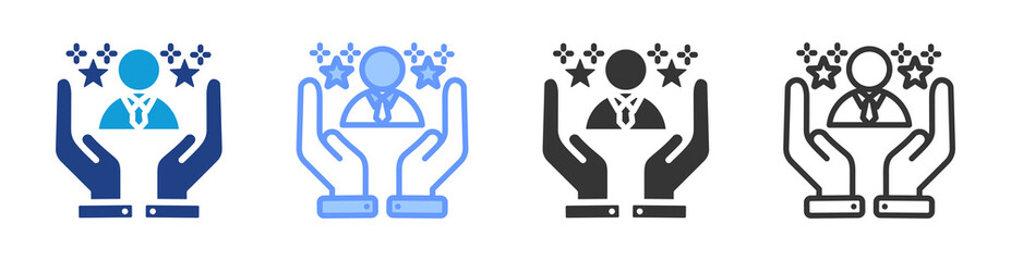 Success icon set multiple style collection