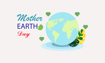 Vector Illustration Mother Earth Day