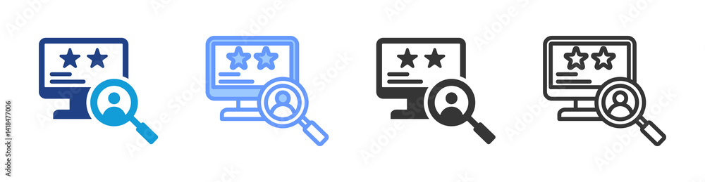 Poster find a lawyer icon set multiple style collection