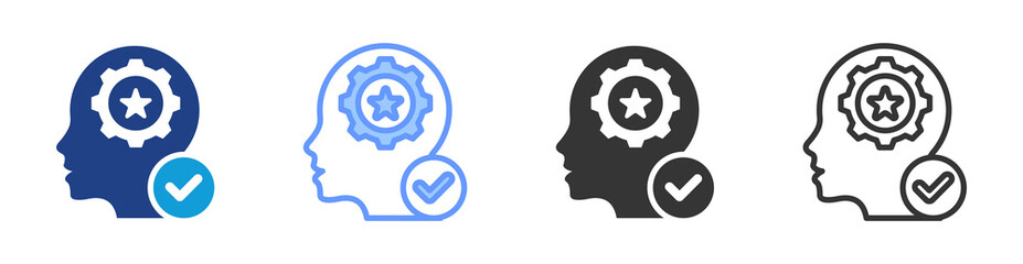 Potential icon set multiple style collection