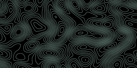 Obraz premium Complex topographic contour lines abstract geographic map. Intricate line patterns on background. 