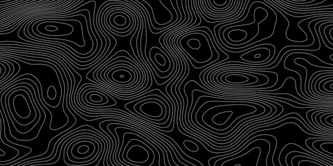 Complex topographic contour lines abstract geographic map. Intricate line patterns on background.
