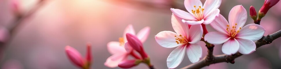 Obraz premium - Beautiful jasmine flowers in full bloom against a soft focus backdrop, beauty, garden, perspective