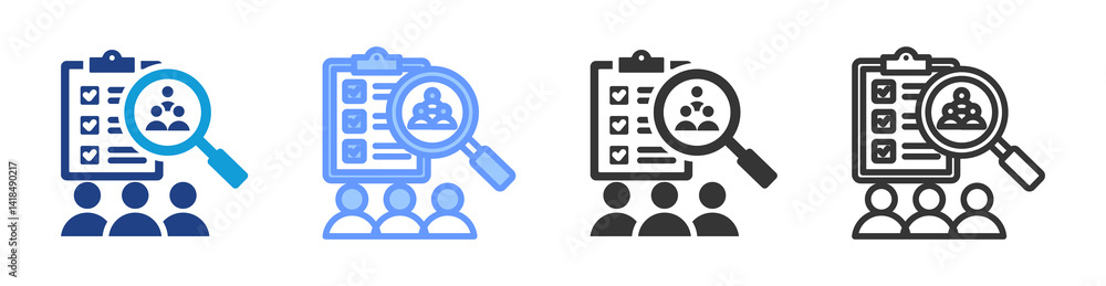 Poster Substudy icon set multiple style collection