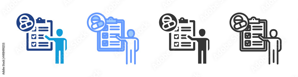 Aufkleber volunteer icon set multiple style collection