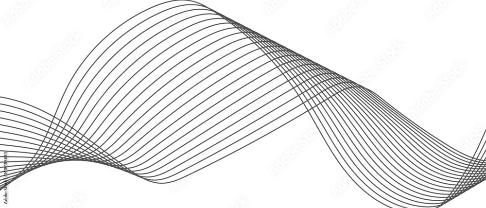 Poster abstract dynamic color lines, waves, digital frequency track modern background futuristic energy sou