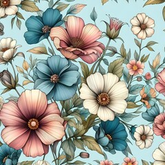 watercolor flowers illustration