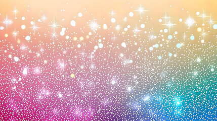 Pastel rainbow glitter background, bokeh lights