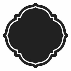 round frame with a flower