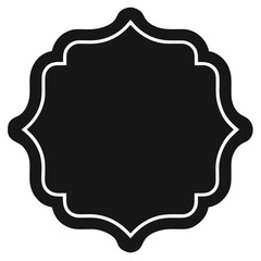 vintage label on white background