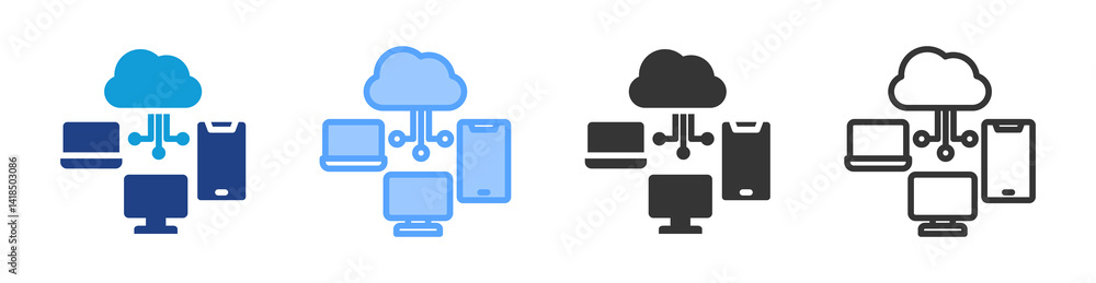 Aufkleber Apl icon set multiple style collection