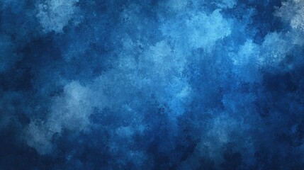 Fototapeta premium A deep, textured abstract background of shades of blue.