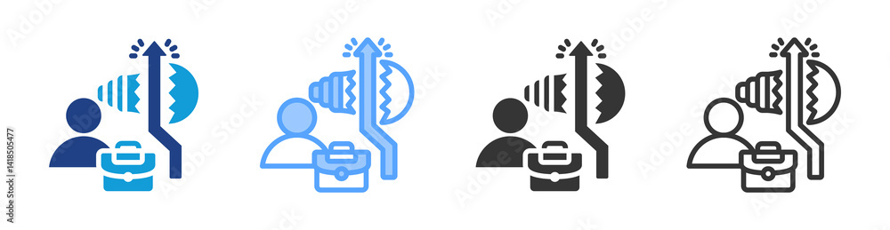 Aufkleber high facture icon set multiple style collection