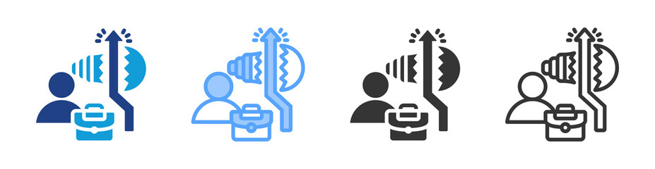 High Facture icon set multiple style collection