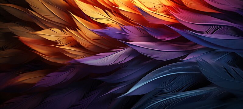 abstrak mozaic color of quill in drakness