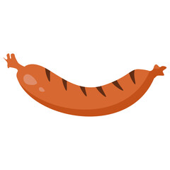 Fototapeta premium Grilled Sausage Icon