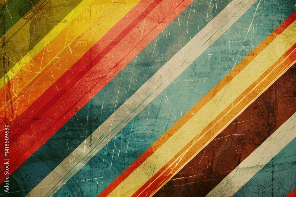 Poster grunge abstract background with overlapping colorful shapes and textures. background image of vibran