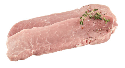 fresh pork cut out isolated transparent background
