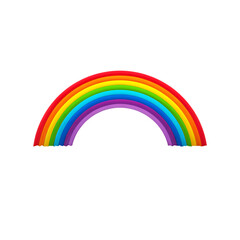 Rainbow over Easter eggs