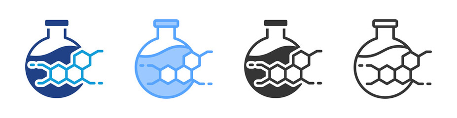 Formulation icon set multiple style collection