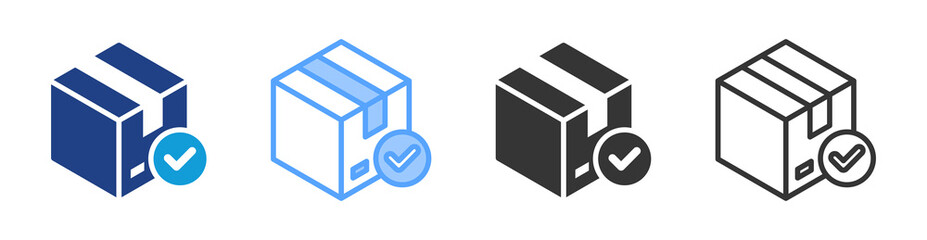 Finished Goads icon set multiple style collection