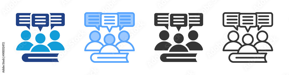 Aufkleber User Forums icon set multiple style collection