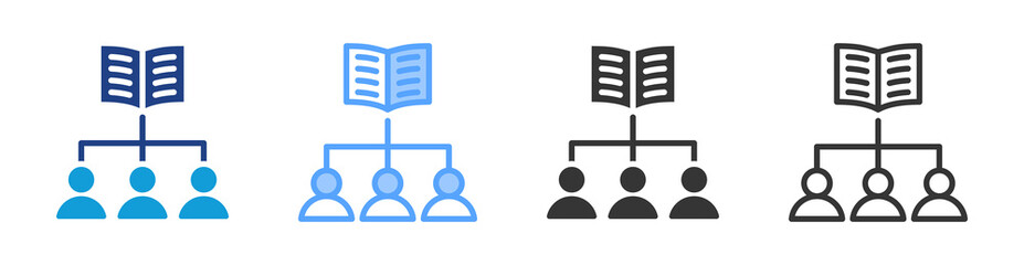 Structure icon set multiple style collection