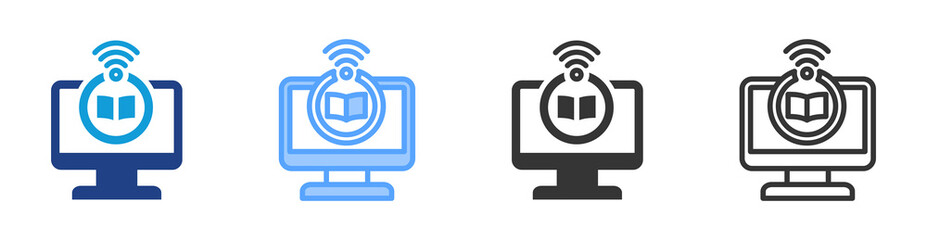 Digital Age icon set multiple style collection