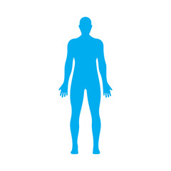 male human body colored icon