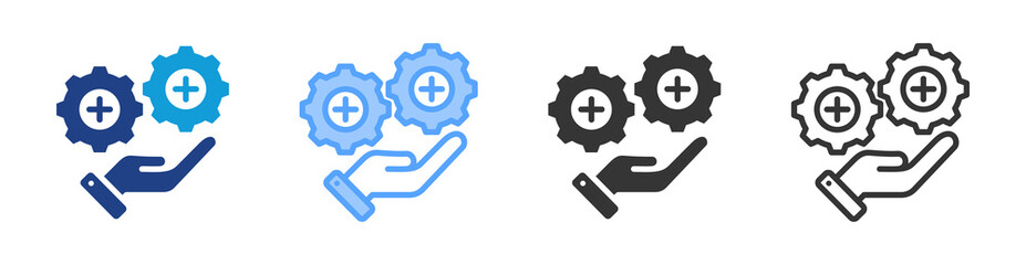 Value Addicted  icon set multiple style collection