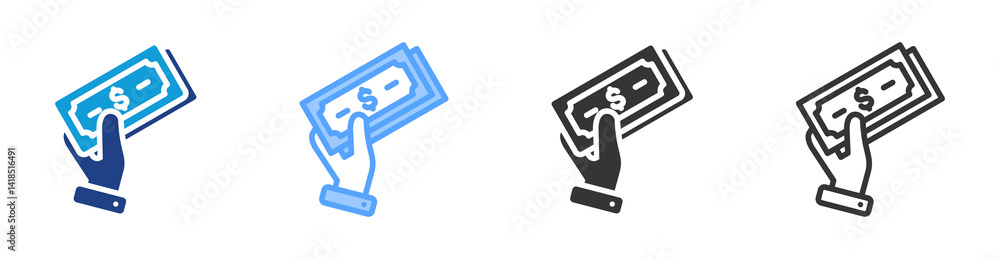 Aufkleber payment icon set multiple style collection