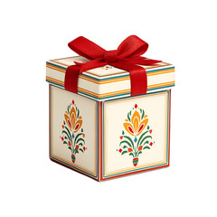Diwali gift box with ribbon