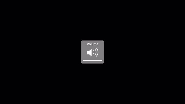 Animation of speaker volume with alpha channel, Speaker volume animation with transparent background