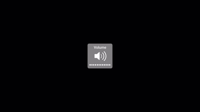 Animation of speaker volume with alpha channel, Speaker volume animation with transparent background