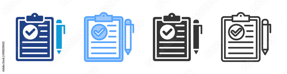 Poster Syce Surveys icon set multiple style collection
