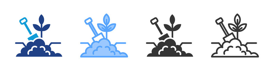 Soil Survey icon set multiple style collection