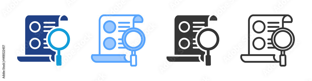 Aufkleber Sampling Frame icon set multiple style collection