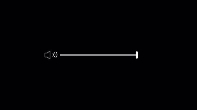 Animation of speaker volume with alpha channel, Speaker volume animation with transparent background