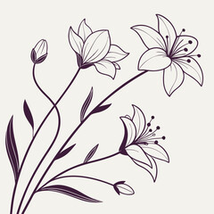 Flower vector illustration