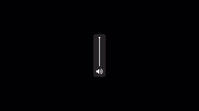 Animation of speaker volume with alpha channel, Speaker volume animation with transparent background
