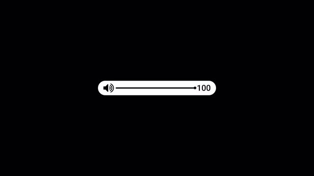 Animation of speaker volume with alpha channel, Speaker volume animation with transparent background