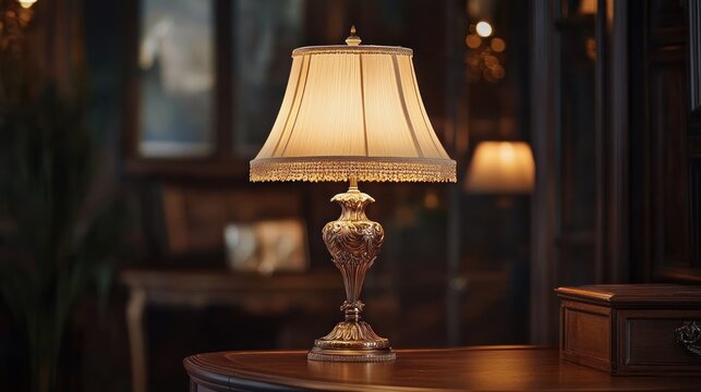 Elegant table lamp with warm glow