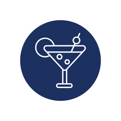 Coctail icon vector stock illustration