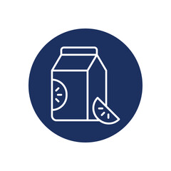 Juice icon vector stock illustration