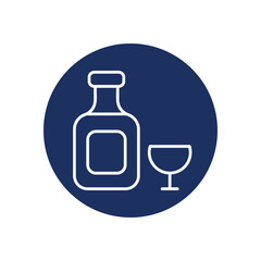 Bottled icon vector stock illustration