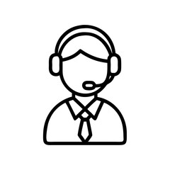 Obraz premium Customer Support Icon Enhancing Communication in Service Environments