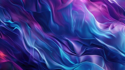 Obraz premium Abstract vivid colorful wave flowing express energetic texture. Seamless texture of vividness curve swirling convey sense of harmony and wonderful scene perfect for effect and graphic design. AIG61.