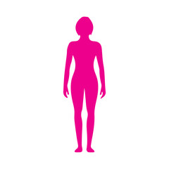 female human body colored icon